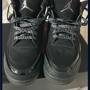 Jordan Black and Gray Sneakers